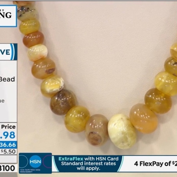 yellow opal multi-toned bead necklace by Jay King - Picture 10 of 14